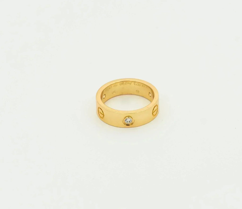 ¡®Imperial¡¯LOVE RING 5.5MM 3 DIAMONDS GOLD