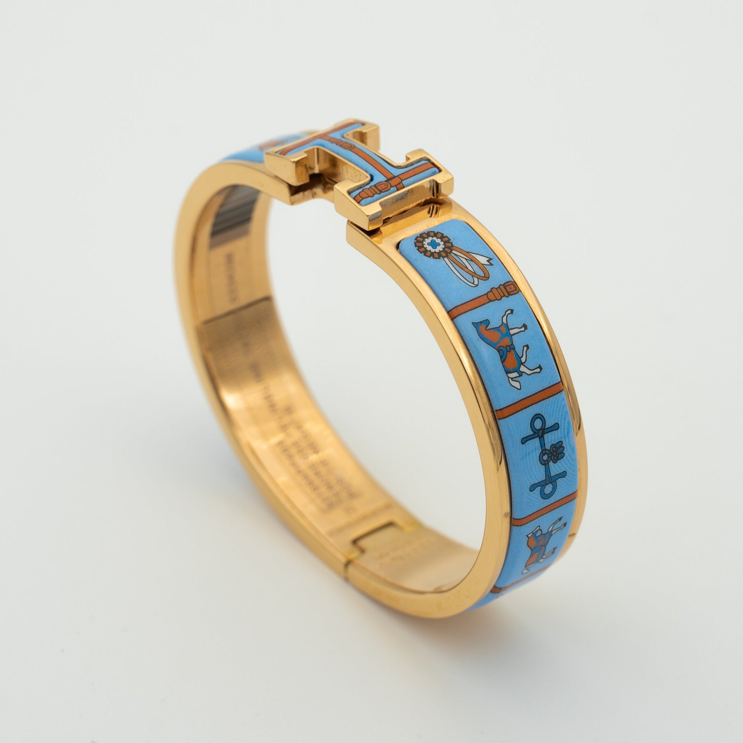 ¡®Imperial¡¯H PINK GOLD BRACELET BLUE CERAMIC