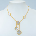 ¡®Imperial¡¯CLOVER MOTHER OF PEARL NECKLACE 6 MOTIF