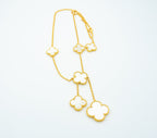 ¡®Imperial¡¯CLOVER MOTHER OF PEARL NECKLACE 6 MOTIF