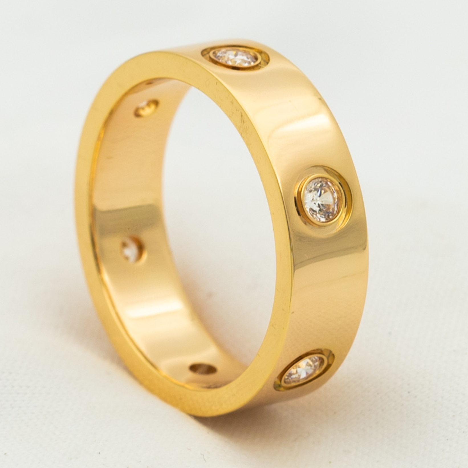 ¡®Imperial¡¯LOVE RING 5.5MM 6 DIAMONDS PINK GOLD