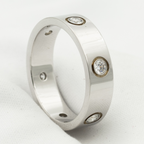 ¡®Imperial¡¯LOVE RING 5.5MM 6 DIAMONDS SILVER