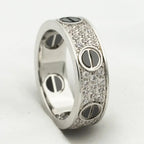 ¡®Imperial¡¯LOVE RING 5.5MM DIAMONDS PAVED CERAMIC