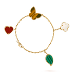 ¡®Imperial¡¯LUCKY SPRING 5 MOTIF GOLD BRACELET