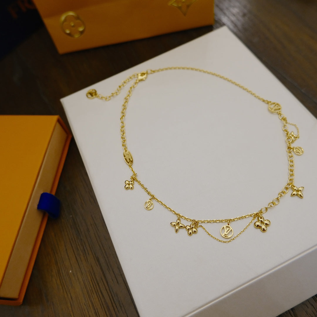 ¡®Imperial¡¯BLOOMING SUPPLE NECKLACE BRASS