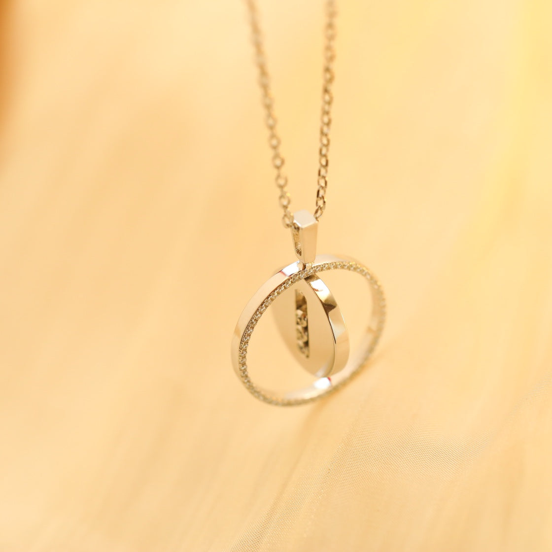 [Imperial] MOVE MM SILVER DIAMOND NECKLACE