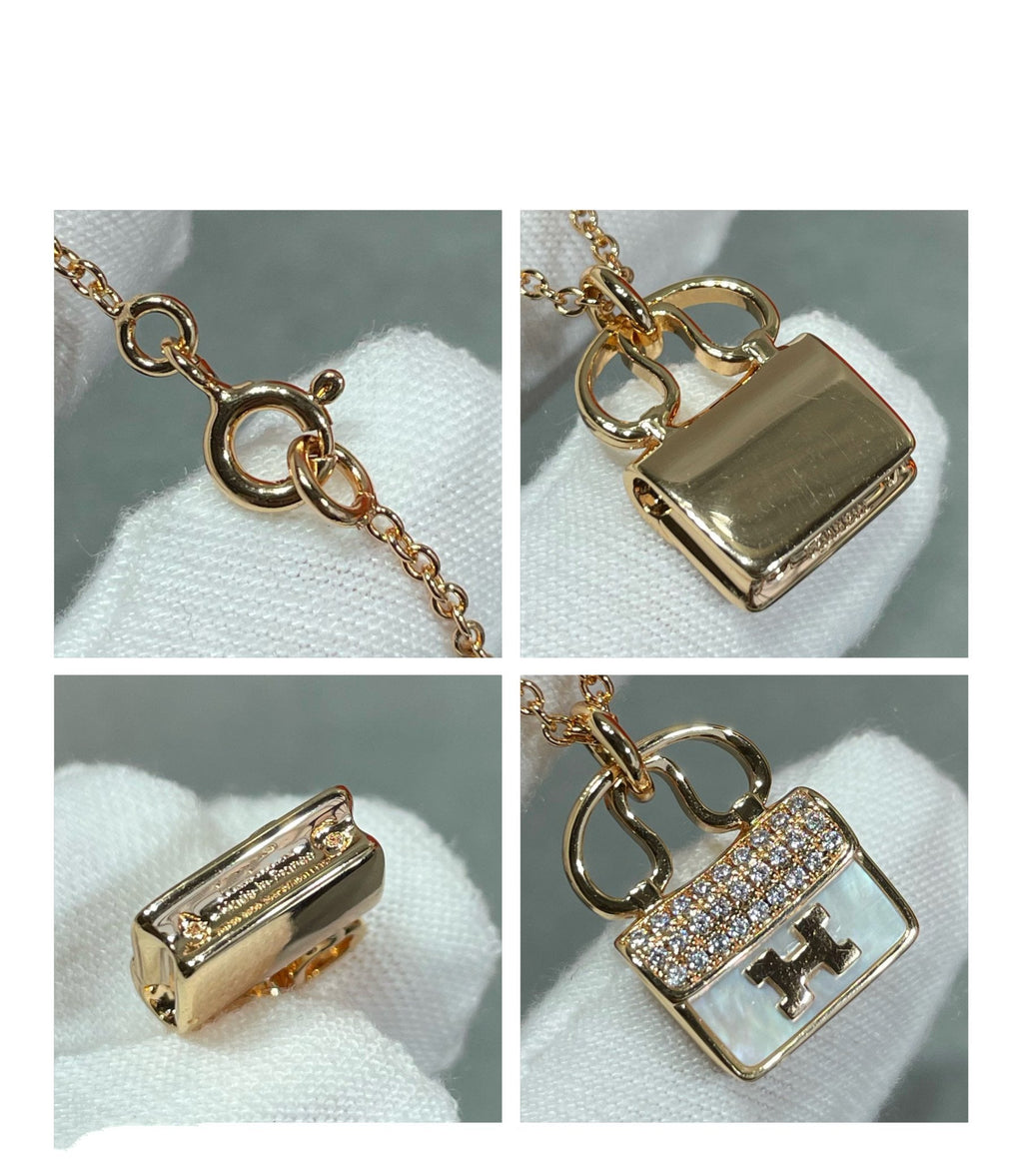 ¡®Imperial¡¯H CIRCE MOISSANITE PENDANT NECKLACE GOLD
