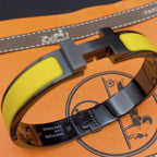 ¡®Imperial¡¯CLIC HM SO BLACK YELLOW BRACELET