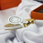 ¡®Imperial¡¯CLASSIC HM CLIC WHITE 8MM ENAMEL BRACELET
