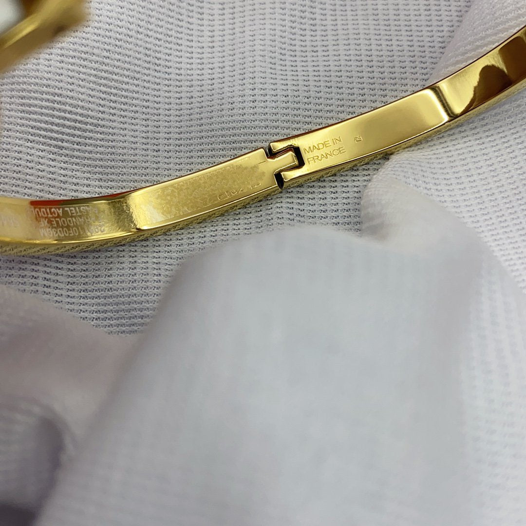 ¡®Imperial¡¯CLASSIC HM CLIC WHITE 8MM ENAMEL BRACELET