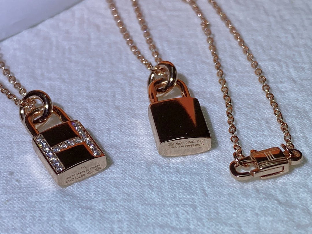 ¡®Imperial¡¯HM ADVANCED NICHE LOCK HEAD NECKLACE DIAMONDS