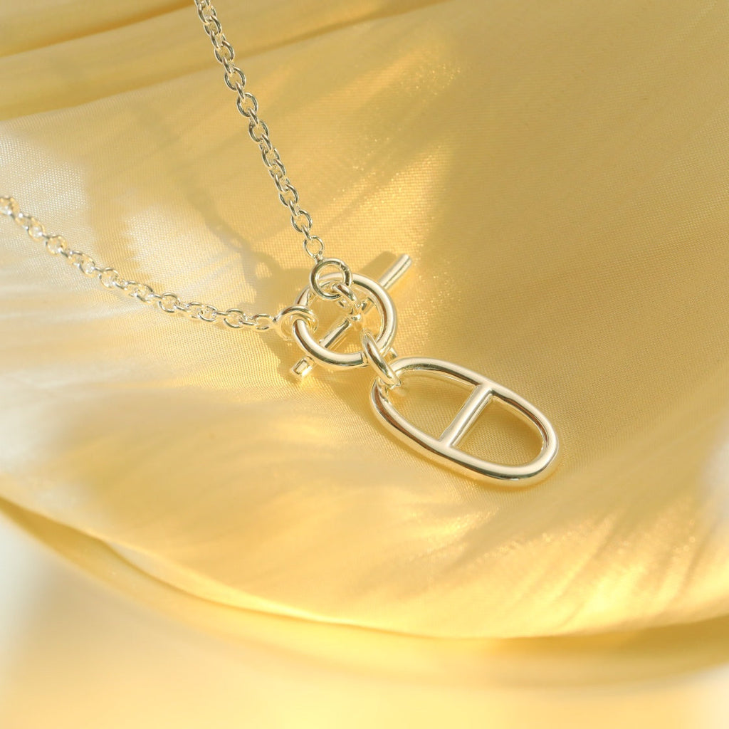 ¡®Imperial¡¯HM CHAINE D'ANCRE PENDANT NECKLACE STERLING SILVER