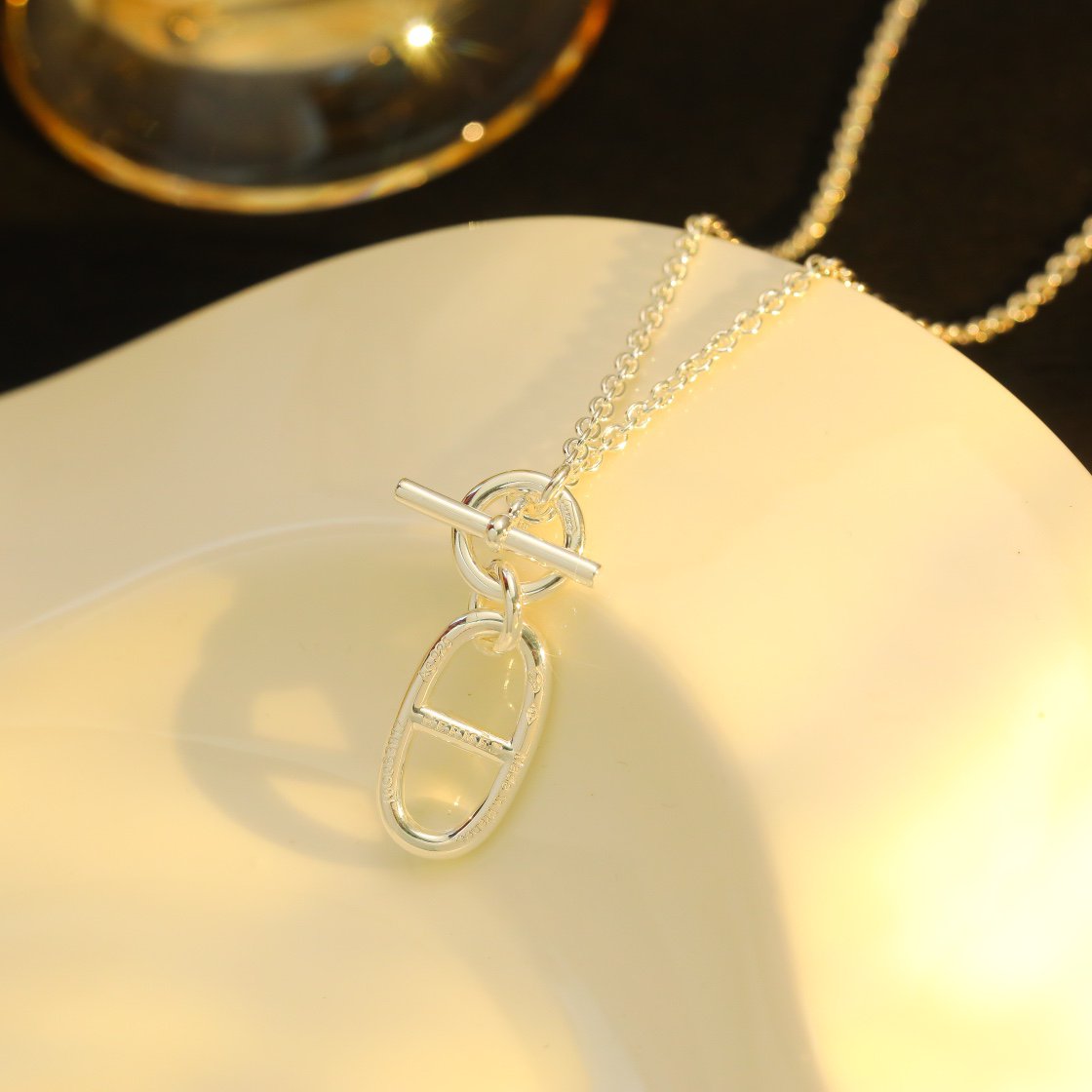 ¡®Imperial¡¯HM CHAINE D'ANCRE PENDANT NECKLACE STERLING SILVER