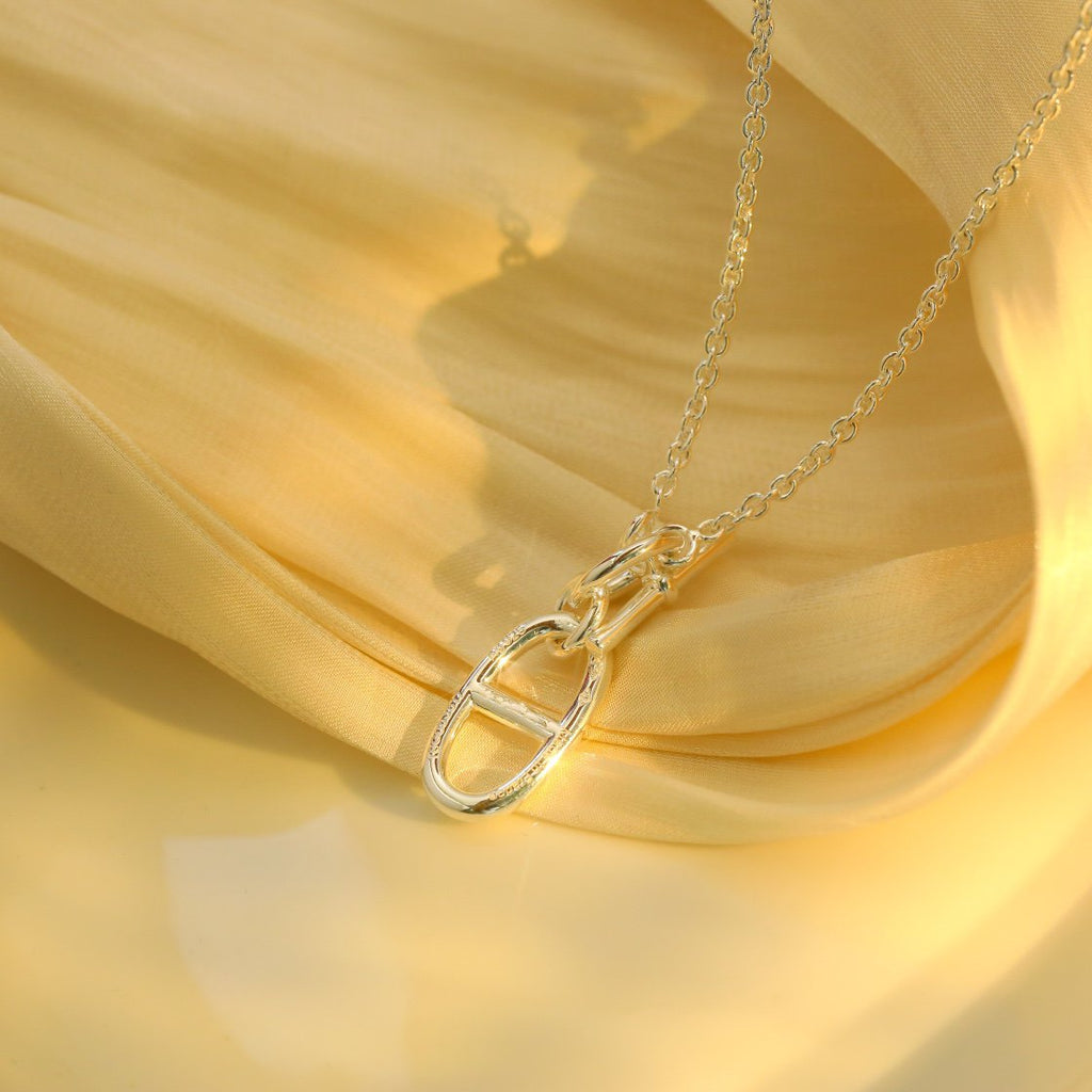 ¡®Imperial¡¯HM CHAINE D'ANCRE PENDANT NECKLACE STERLING SILVER