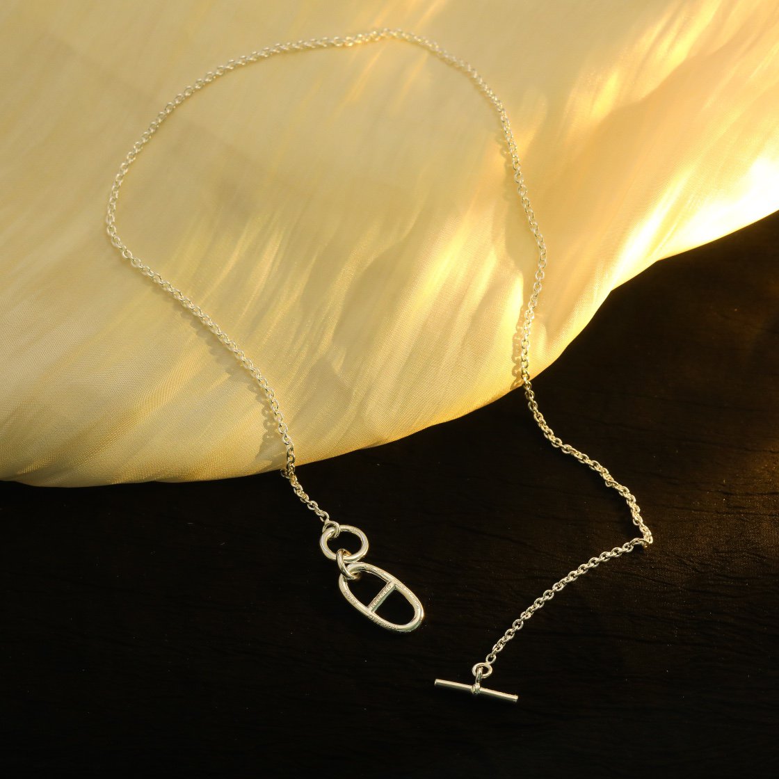 ¡®Imperial¡¯HM CHAINE D'ANCRE PENDANT NECKLACE STERLING SILVER