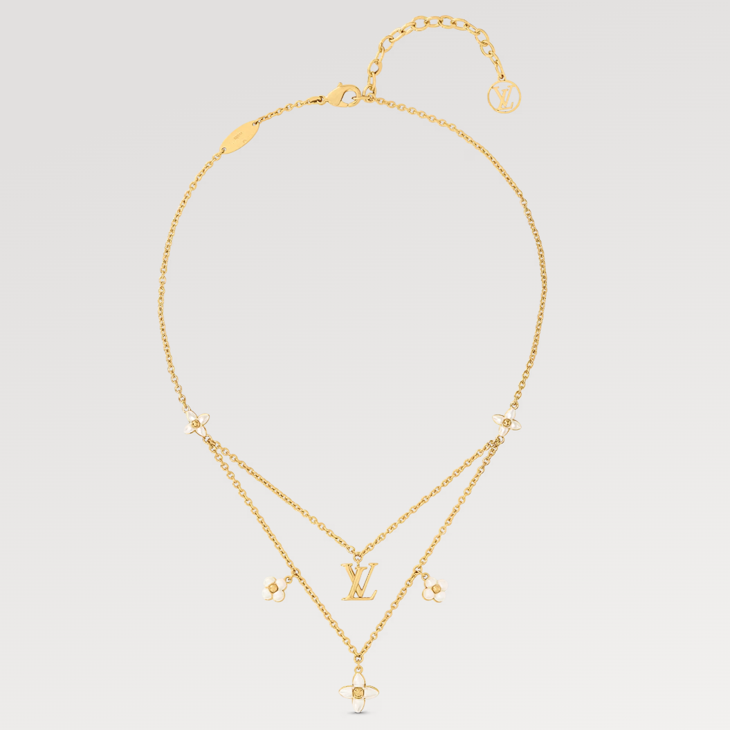¡®Imperial¡¯FLOWERGRAM GOLD MOP DOUBLE ROW NECKLACE