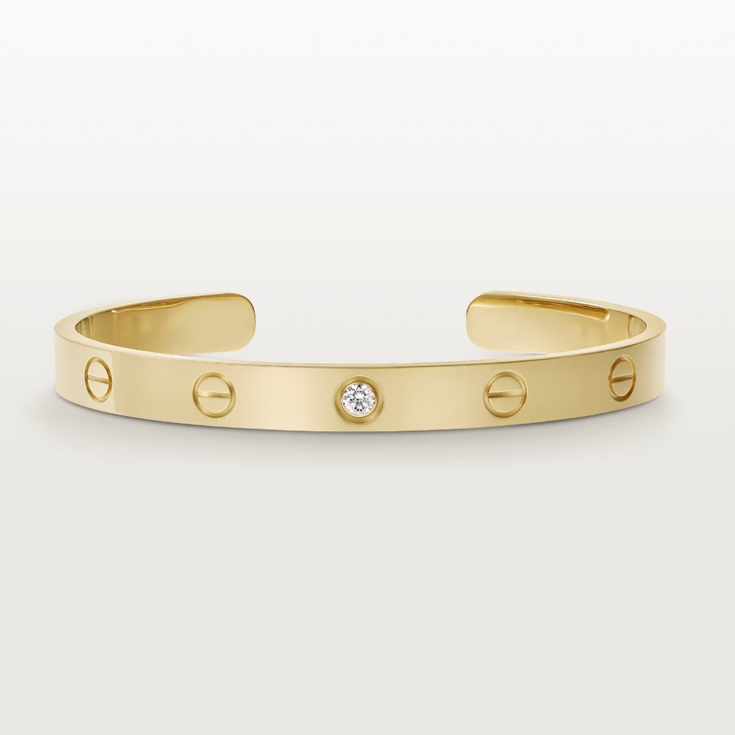 ¡®Imperial¡¯LOVE BRACELET 6.1MM 1 DIAMOND OPEN CUFF