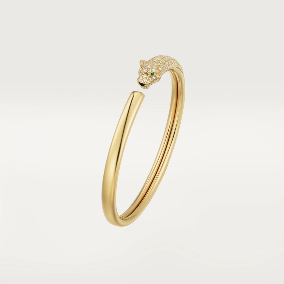 ¡®Imperial¡¯PANTHERE GOLD DIAMOND OPEN BRACELET