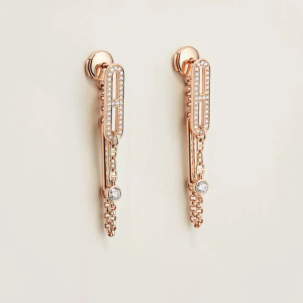 ¡®Imperial¡¯CHAINE CHAOS DIAMOND DROP EARRINGS