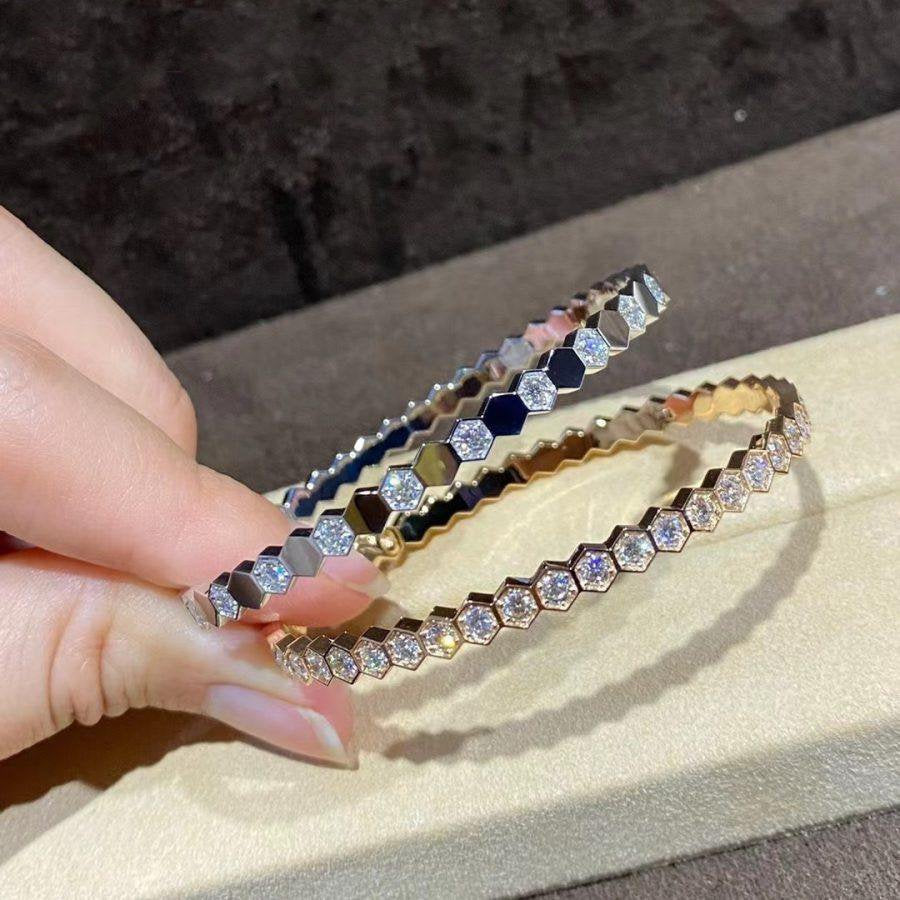 ¡®Imperial¡¯BEE LOVE GOLD BRACELET FULL DIAMOND