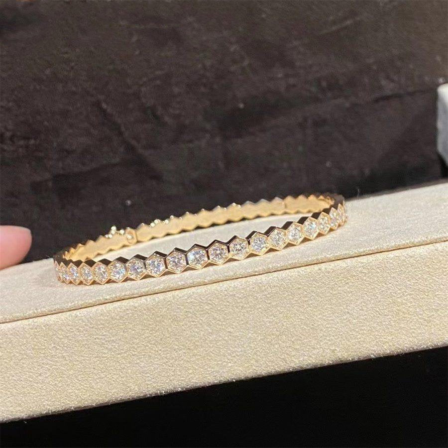 ¡®Imperial¡¯BEE LOVE GOLD BRACELET FULL DIAMOND