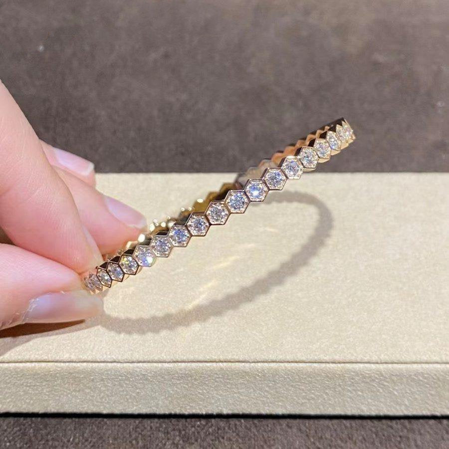 ¡®Imperial¡¯BEE LOVE GOLD BRACELET FULL DIAMOND