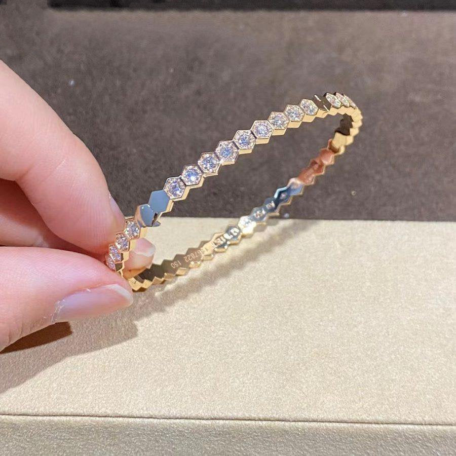 ¡®Imperial¡¯BEE LOVE GOLD BRACELET FULL DIAMOND