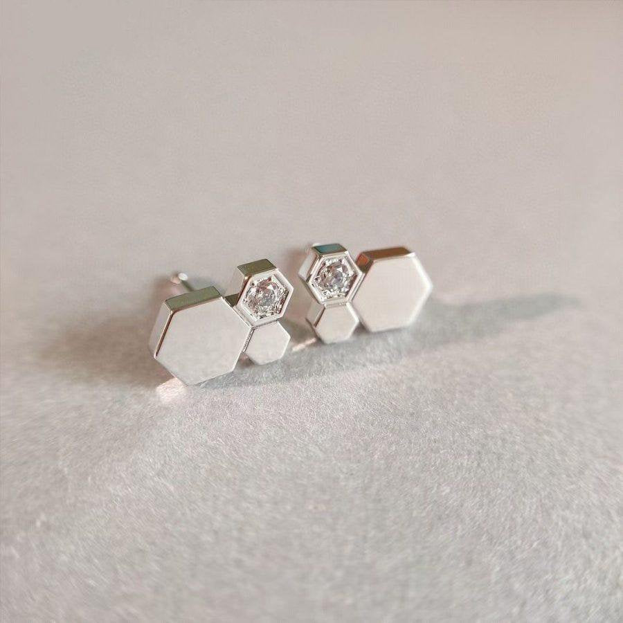 ¡®Imperial¡¯BEE LOVE SILVER DIAMOND EARRINGS