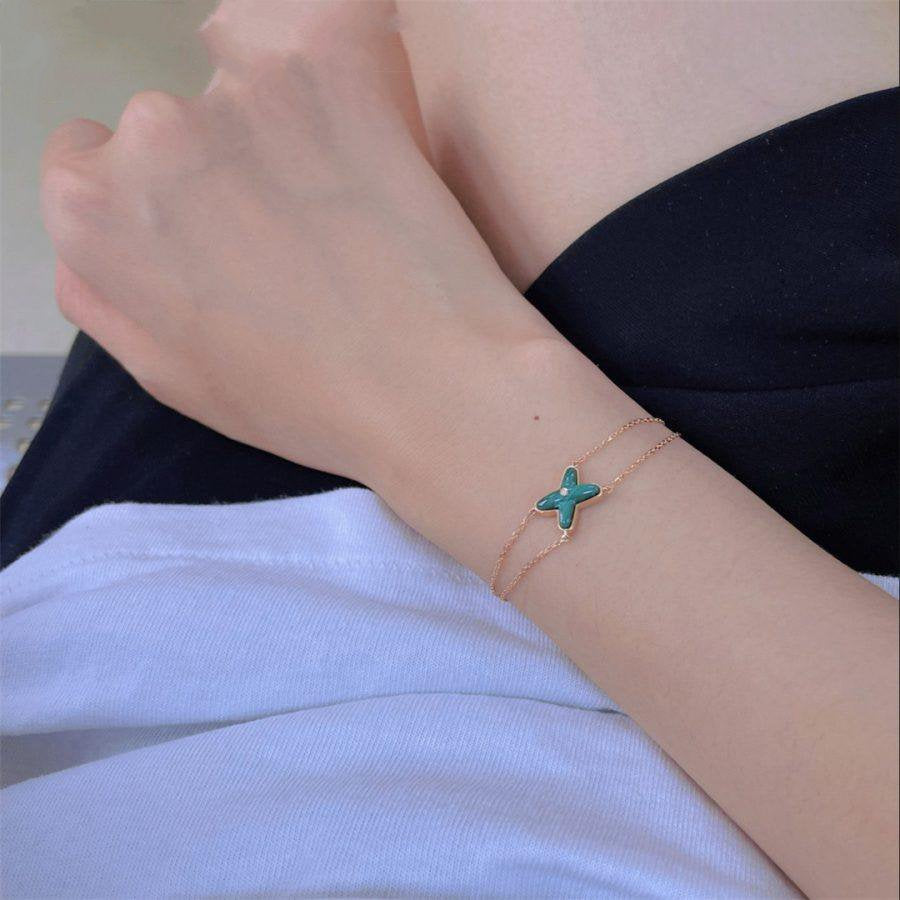 ¡®Imperial¡¯JEUX BRACELET MALACHITE PINK GOLD 1 DIAMOND