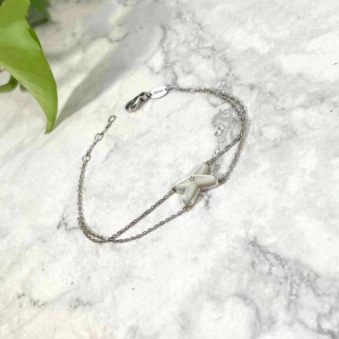 ¡®Imperial¡¯JEUX BRACELET WHITE MOP SILVER 1 DIAMOND