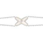 ¡®Imperial¡¯JEUX BRACELET WHITE MOP SILVER 1 DIAMOND