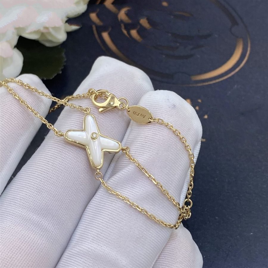 ¡®Imperial¡¯JEUX BRACELET WHITE MOP GOLD 1 DIAMOND