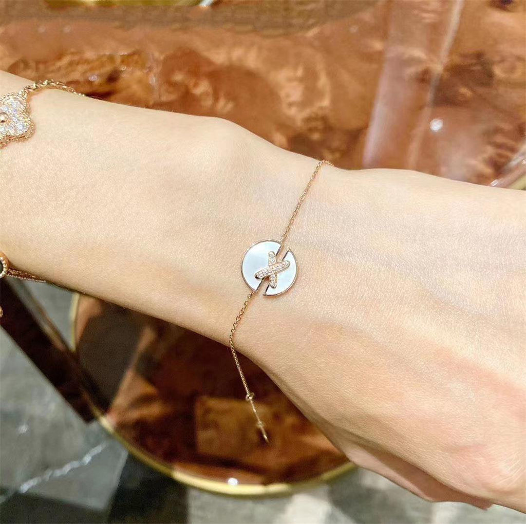¡®Imperial¡¯JEUX DE BRACELET MOP PINK GOLD DIAMONDS