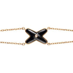¡®Imperial¡¯JEUX BRACELET ONYX PINK GOLD 1 DIAMOND