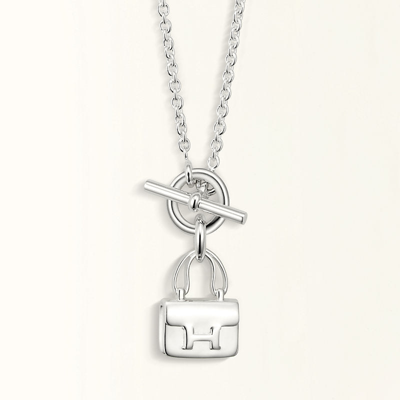 ¡®Imperial¡¯POP H PEDANT SILVER NECKLACE