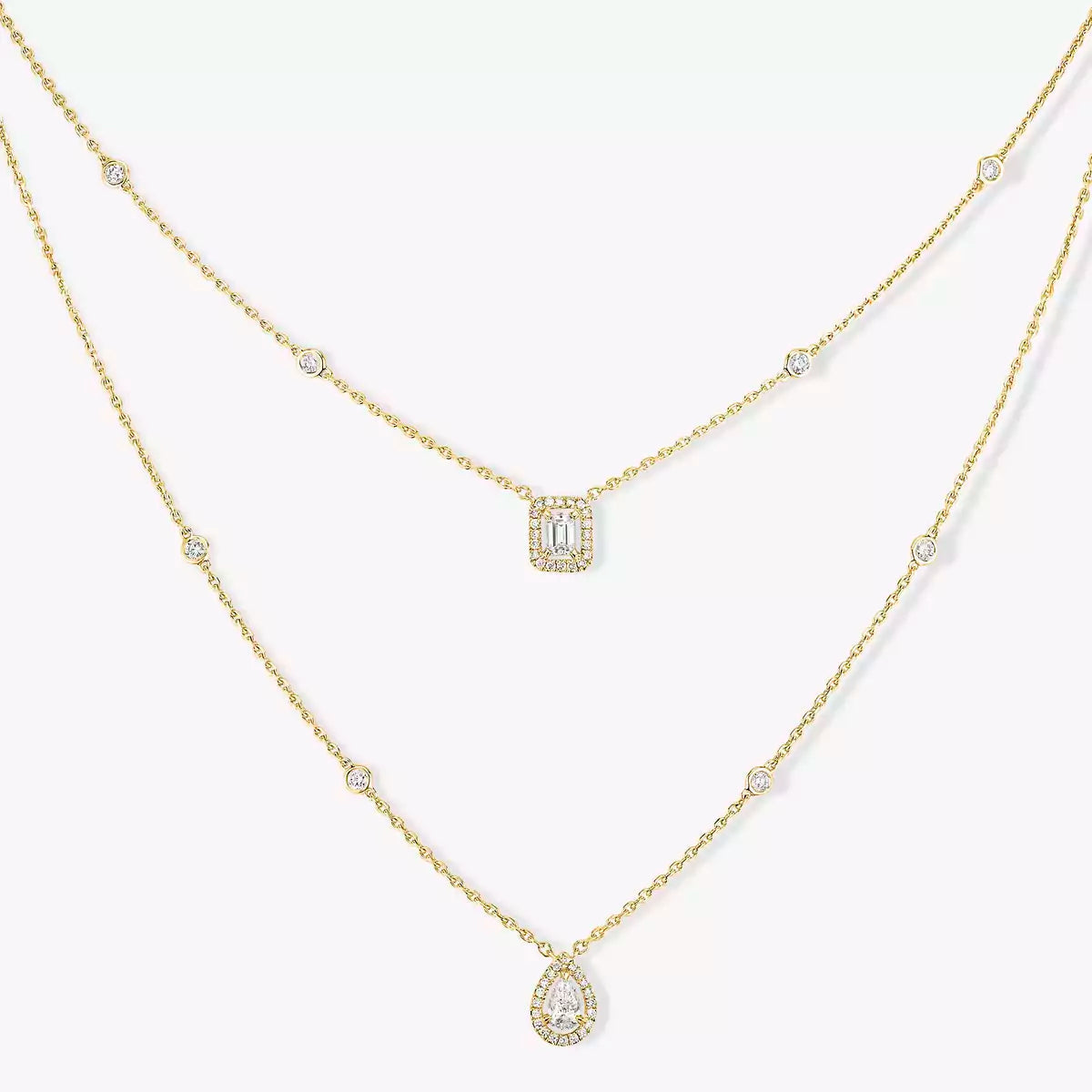 [Imperial] Diamond Necklace My Twin 2 Rows