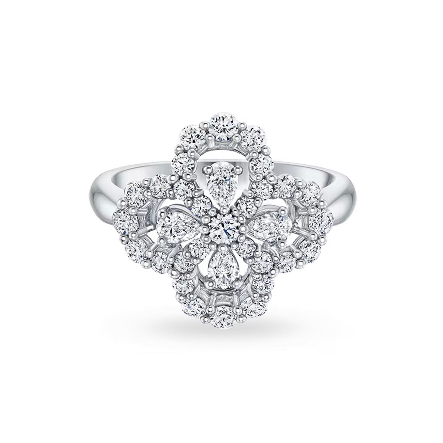 ¡®Imperial¡¯LOOP RING FULL MOTIF DIAMOND 16MM SILVE