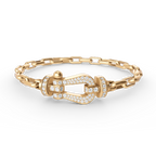 ¡®Imperial¡¯FORCE LARGE HORSESHOE CLASP  METAL BRACELET