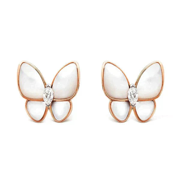 ¡®Imperial¡¯BUTTERFLY MOP DIAMOND EARRINGS