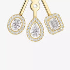 [Imperial]  My Twin Trio  Diamond Earrings