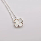 ¡®Imperial¡¯CLOVER  15MM WHITE MOTHER-OF-PEARL SILVER