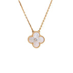 ¡®Imperial¡¯CLOVER 15MM DIAMOND WHITE FRITILLARIA NECKLACE