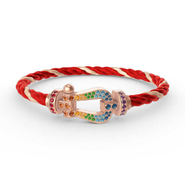 ¡®Imperial¡¯FORCE LARGE HORSESHOE  COLORED DIAMOND BRACELET ROSE GOLD
