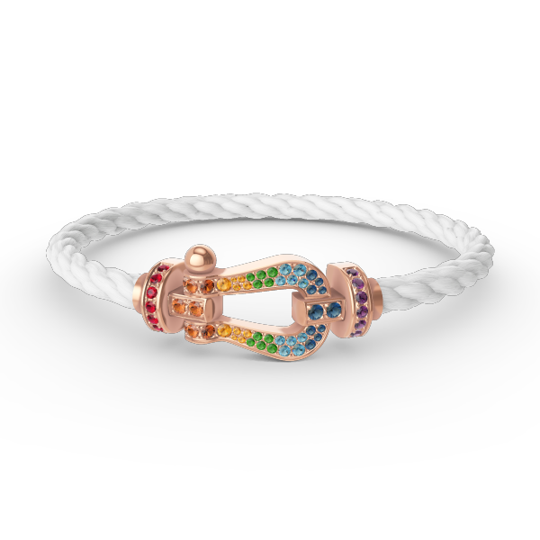 ¡®Imperial¡¯FORCE LARGE HORSESHOE  COLORED DIAMOND BRACELET ROSE GOLD