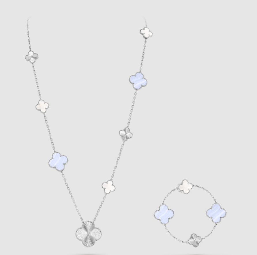 [¡®Imperial¡¯] 25 NEW CLOVER 15 MOTIFS PURPLE CHALCEDONY