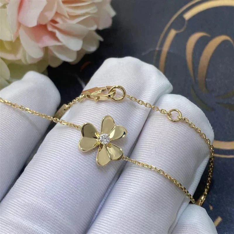 ¡®Imperial¡¯FRIVOLE GOLD FLOWER PINK MALACHITE BRACELET