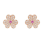 ¡®Imperial¡¯FRIVOLE PINK GOLD FLOWER DIAMOND EARRINGS
