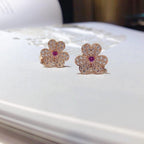 ¡®Imperial¡¯FRIVOLE PINK GOLD FLOWER DIAMOND EARRINGS