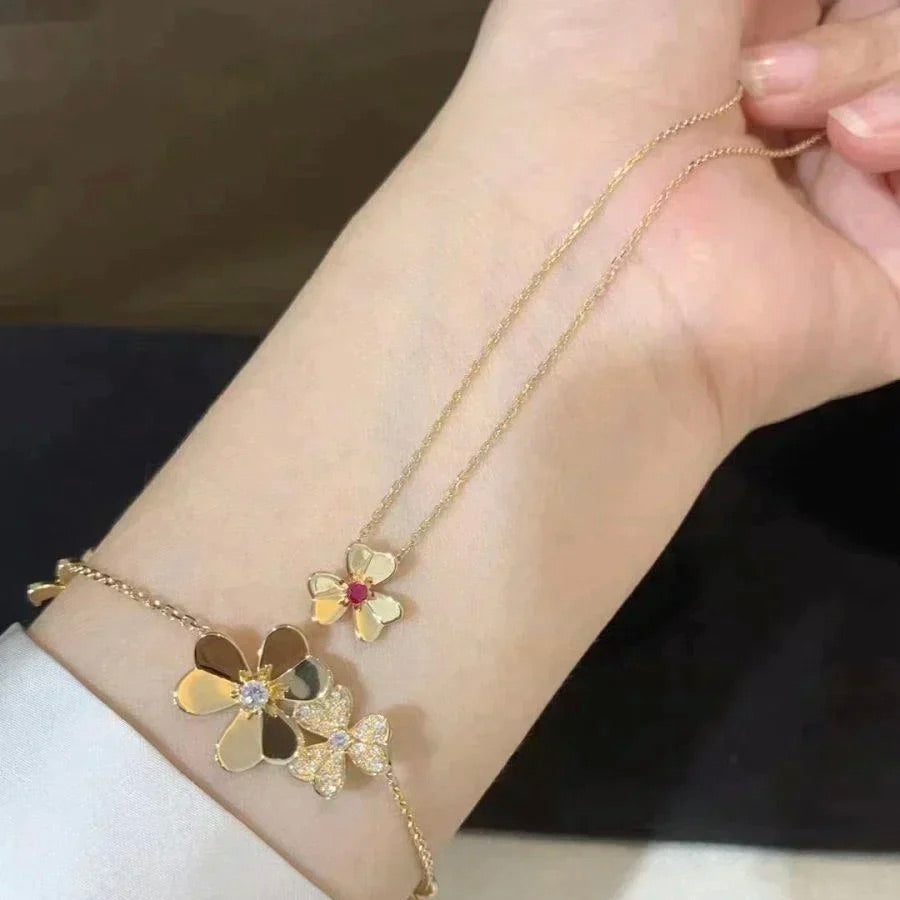 ¡®Imperial¡¯FRIVOLE GOLD FLOWER NECKLACE