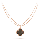 ¡®Imperial¡¯CLOVER 25MM GOLD DARK MOP BIG CLOVER NECKLACE